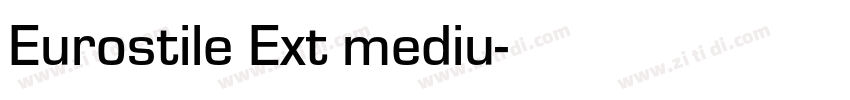 Eurostile Ext mediu字体转换
